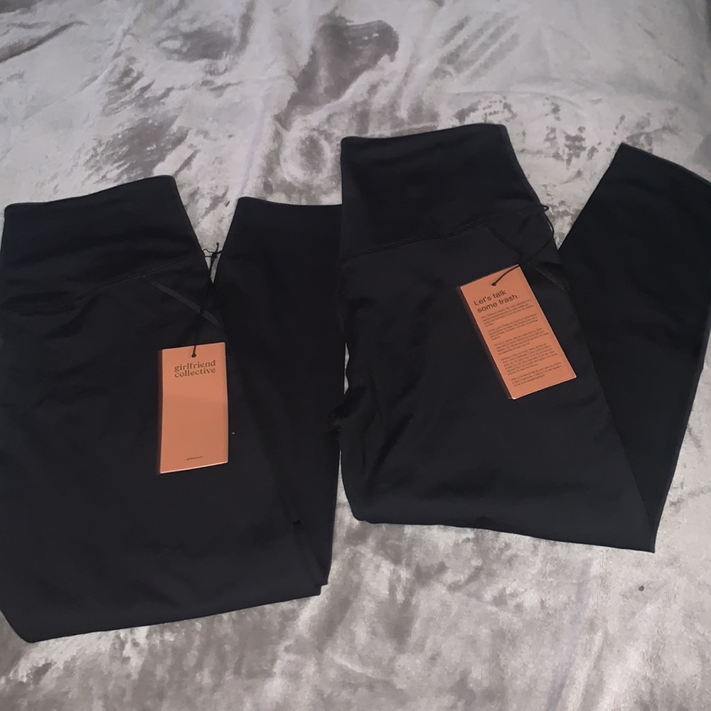 Girlfriend Collective | Black Compressive High Rise legging - Picture 6 of 7